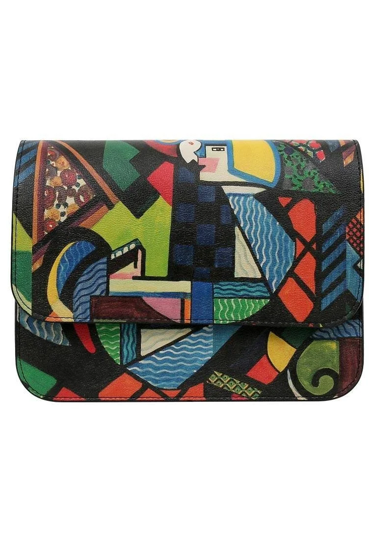 Women Vegan Leather Multicolor Clutch Bag - Want Some Color? Design