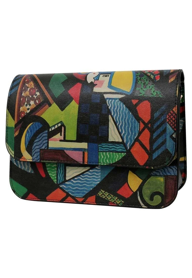 Women Vegan Leather Multicolor Clutch Bag - Want Some Color? Design