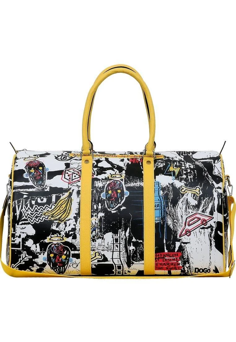 Women Vegan Leather Multicolor Duffle Bag - Achso Design Women Vegan Leather Multicolor Duffle Bag - Achso Design