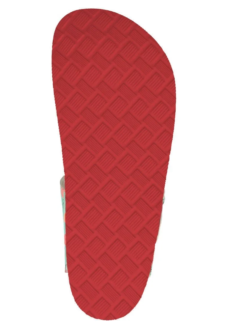 Women Vegan Leather Gray Slippers - Cubic Faces Design