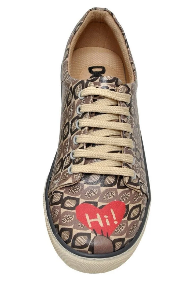 Women Vegan Leather Gray Sneakers - Hi Darling Design