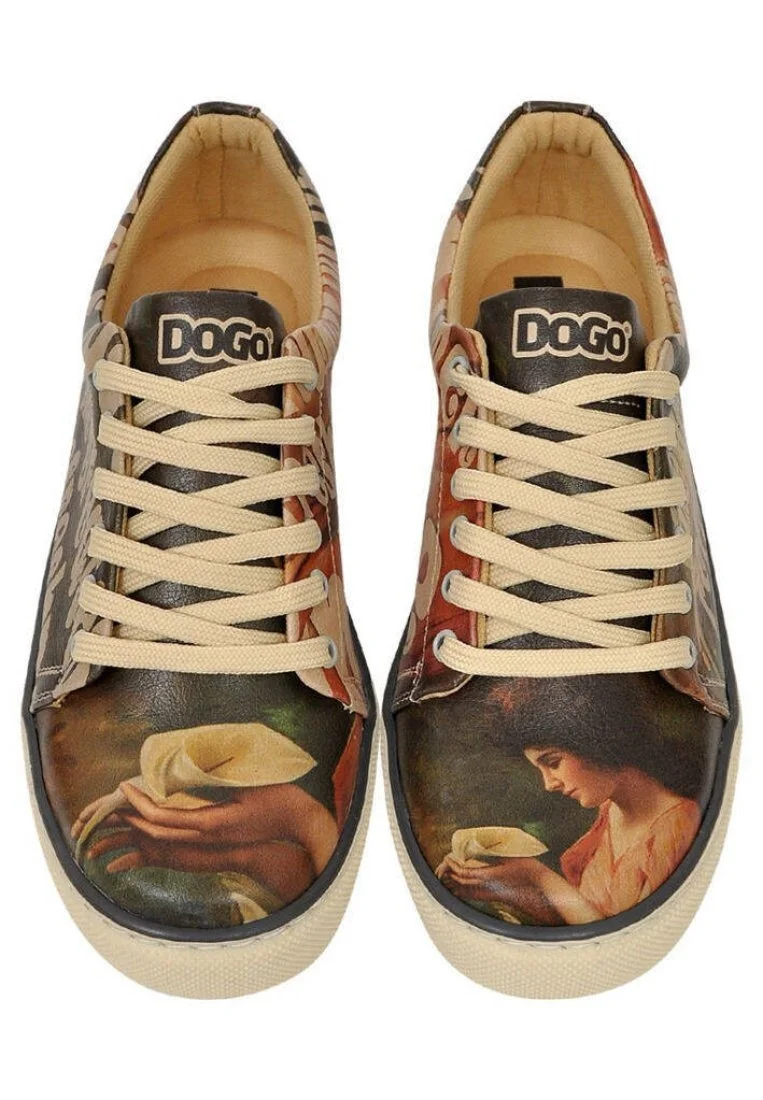 Women Vegan Leather Multicolor Sneakers - Tulipa Design