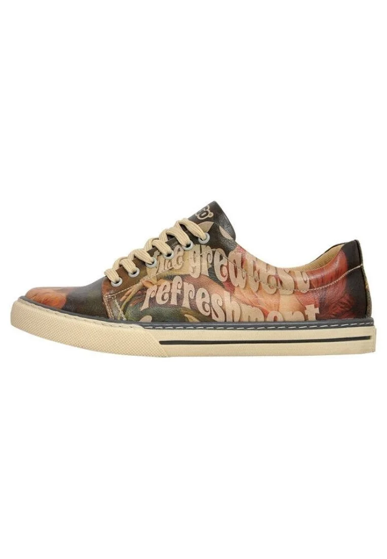 Women Vegan Leather Multicolor Sneakers - Tulipa Design