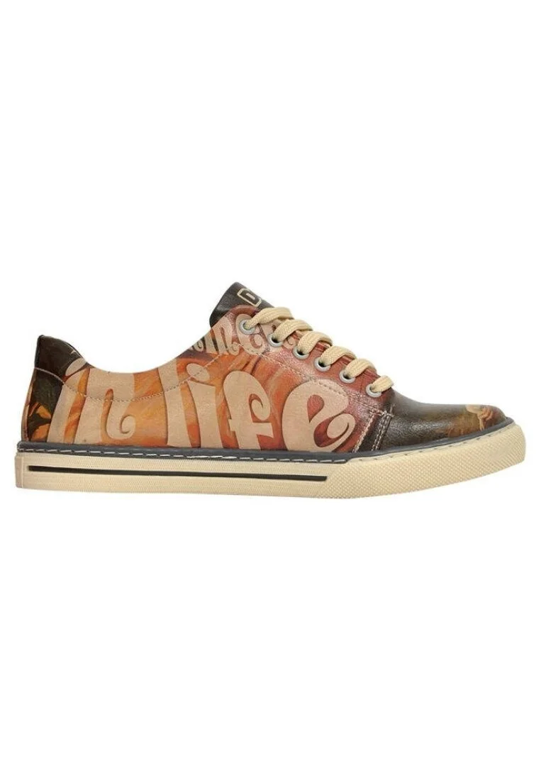 Women Vegan Leather Multicolor Sneakers - Tulipa Design