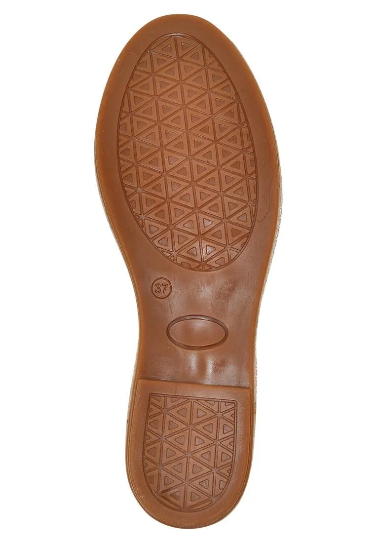 Women Vegan Leather Beige Lace Up Sandals - Listen to the Grass Grow Design