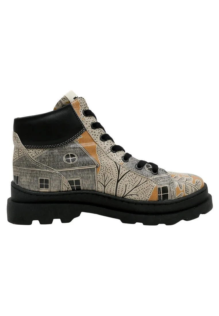 Women Vegan Leather Multicolor Ankle Boots - There You Are Design