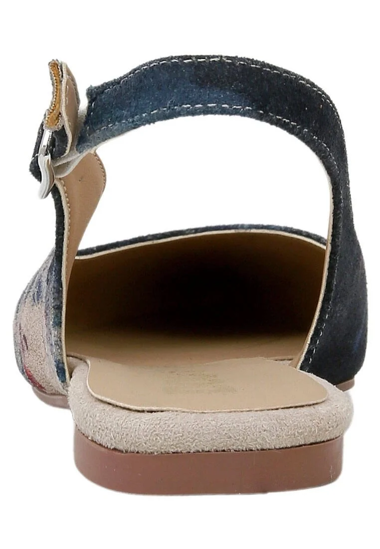 Women Vegan Leather Multicolor Flat Shoes - Ladies Design