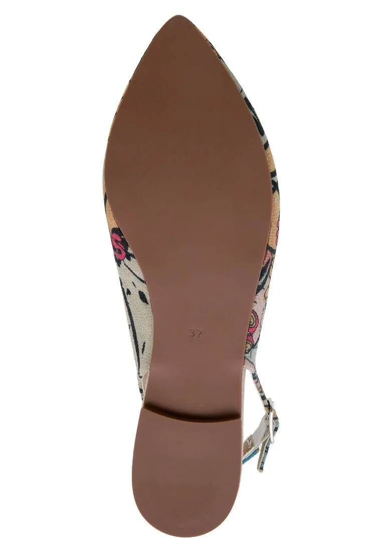 Women Vegan Leather Multicolor Flat Shoes - Warner Bros Wonder Woman Design