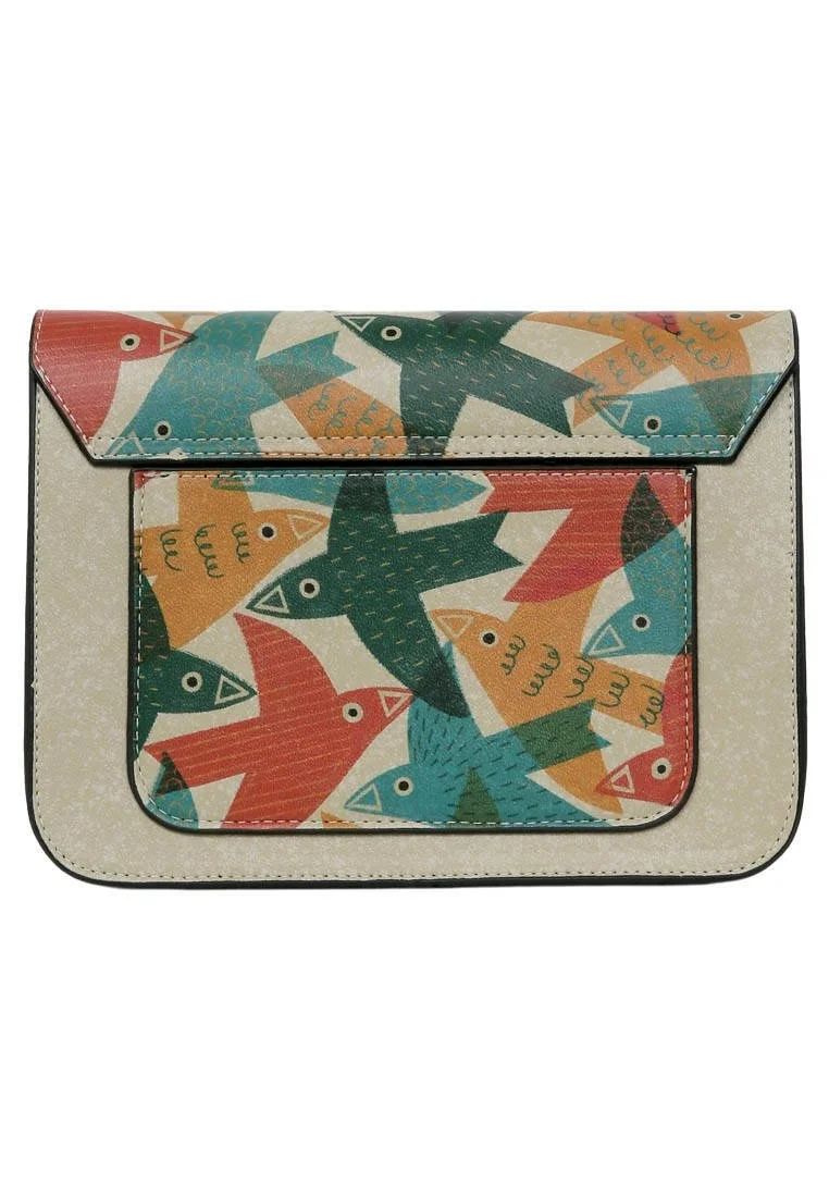 Women Vegan Leather Multicolor Purse - Together We Fly Design