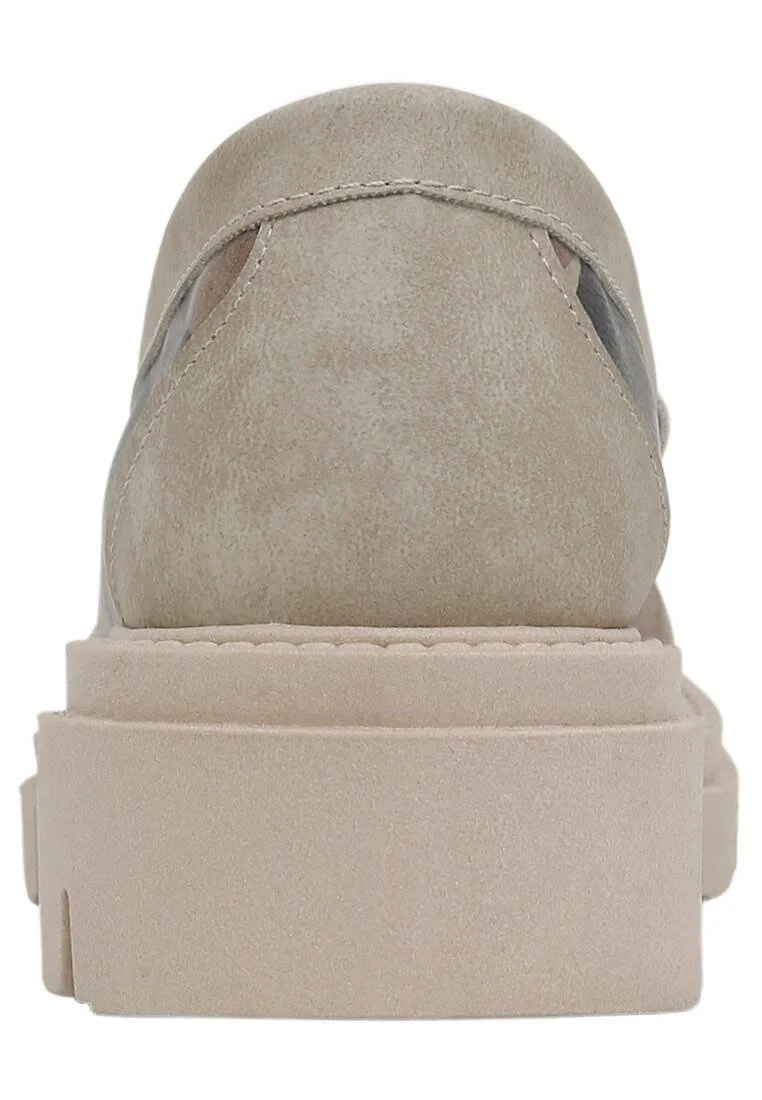Women Vegan Leather Multicolor Loafers - Petals Design