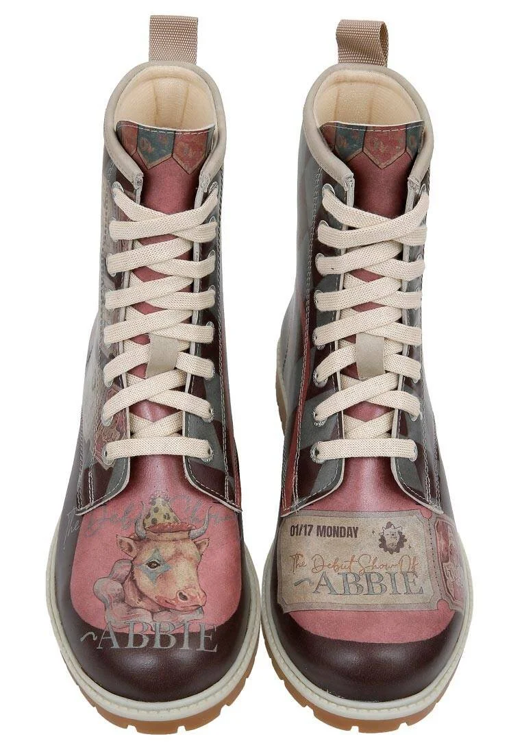 Women Vegan Leather Multicolor Long Boots - Abbie Design