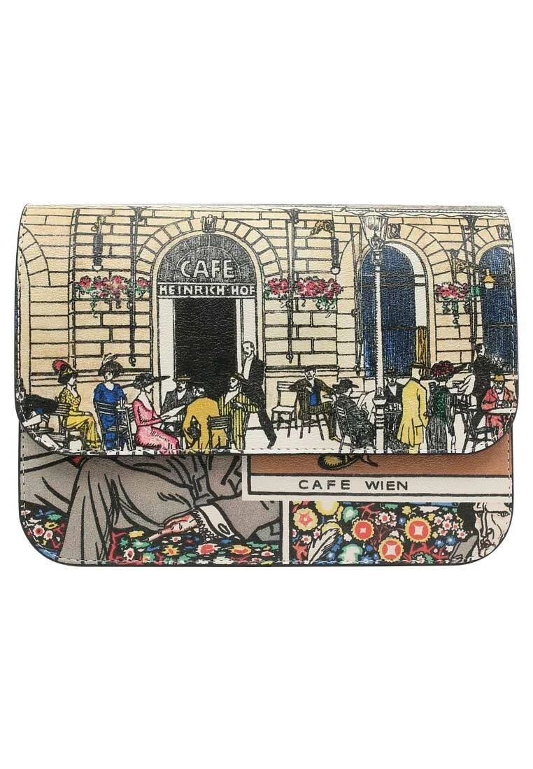 Women Vegan Leather Multicolor Purse - Cafe Wien Design