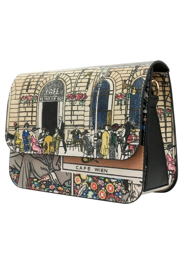 Women Vegan Leather Multicolor Purse - Cafe Wien Design