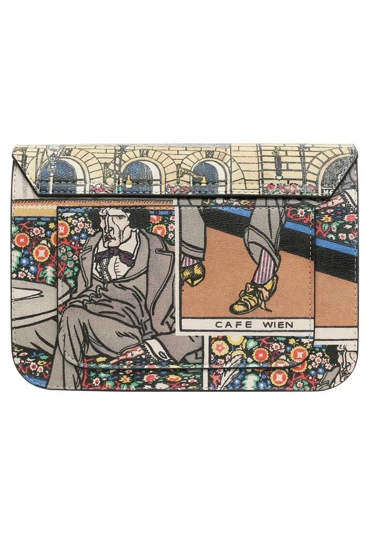 Women Vegan Leather Multicolor Purse - Cafe Wien Design