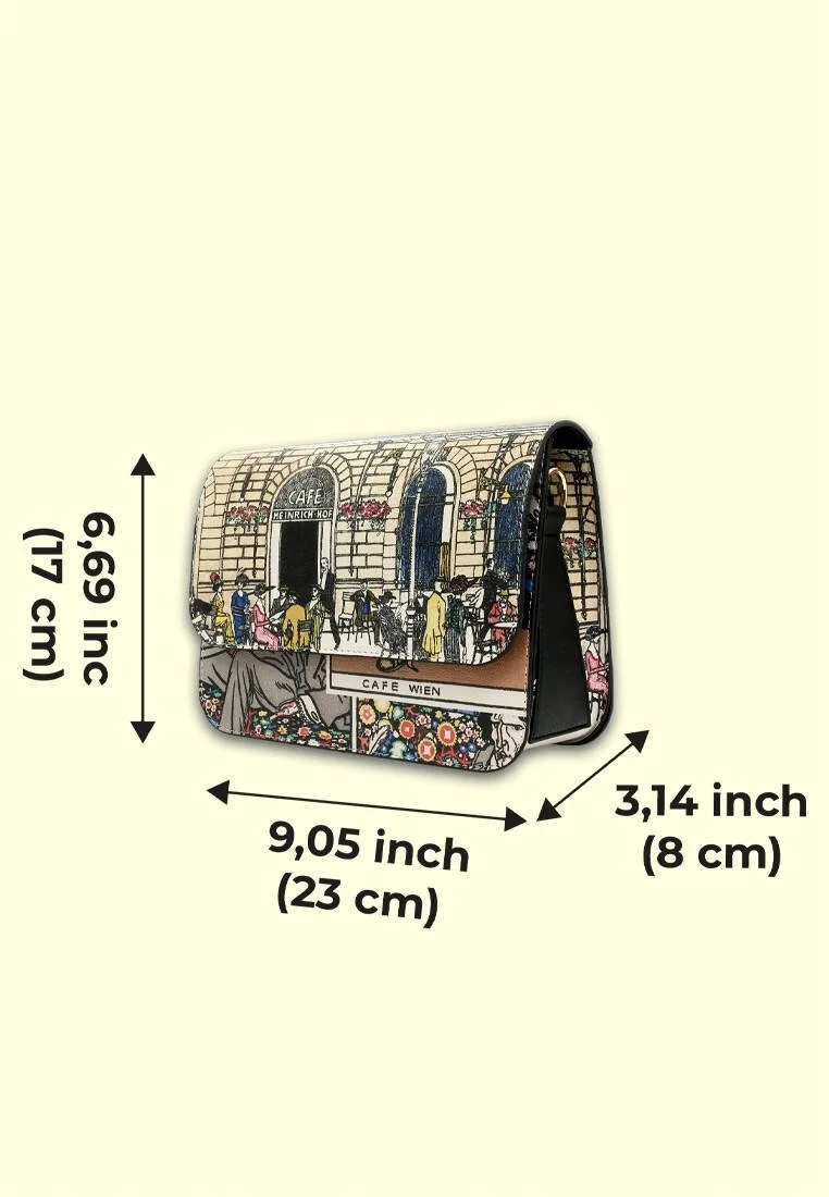 Women Vegan Leather Multicolor Purse - Cafe Wien Design