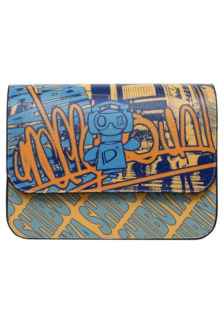 Women Vegan Leather Multicolor Purse - Robo Shibuya Design