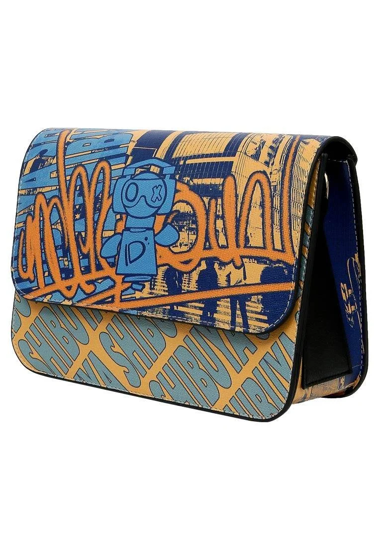 Women Vegan Leather Multicolor Purse - Robo Shibuya Design