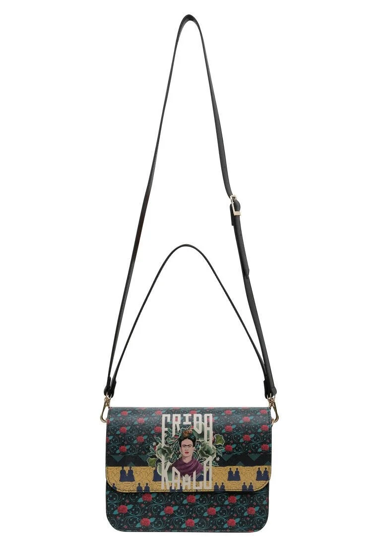 Women Vegan Leather Multicolor Purse - FKL Frida Kahlo Fridas World Design