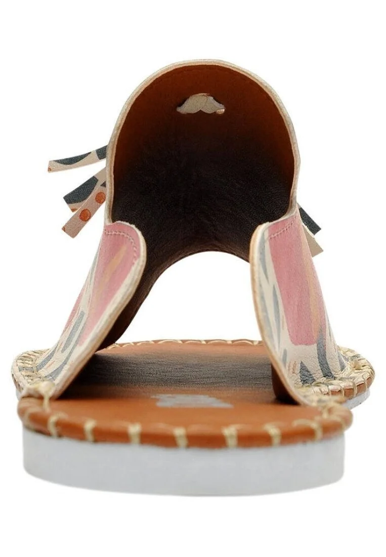 Women Vegan Leather Multicolor Slippers - Growing Together Design