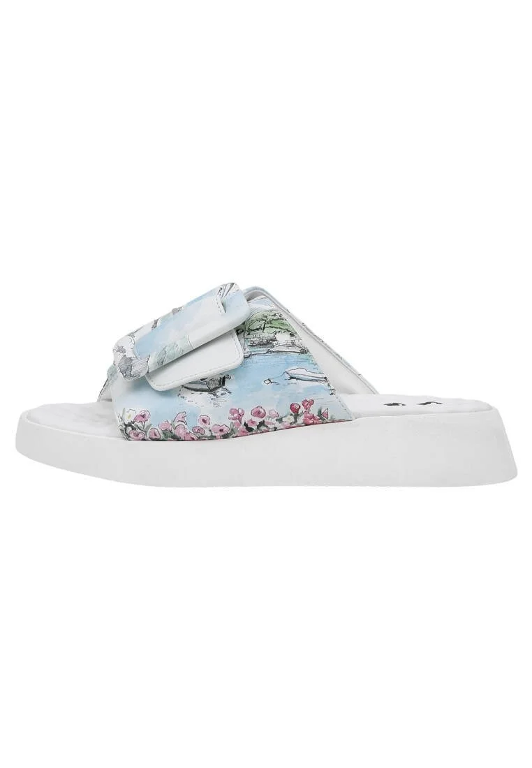 Women Vegan Leather Multicolor Slippers - Lago Di Como Design