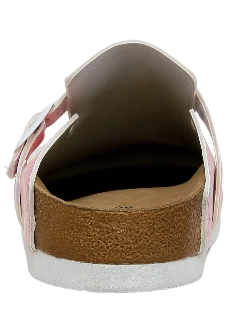 Women Vegan Leather Multicolor Slippers - Party Cat Design