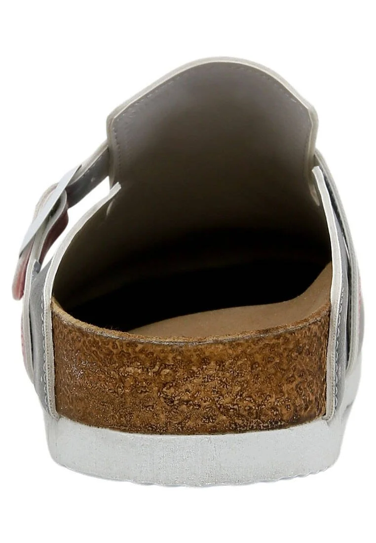 Women Vegan Leather Multicolor Slippers - Night Full of Sparkles Design