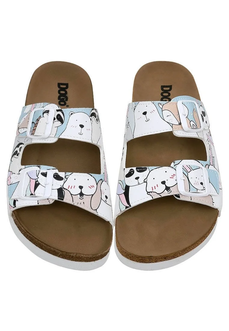 Women Vegan Leather Multicolor Slippers - OMG! So Cute Design
