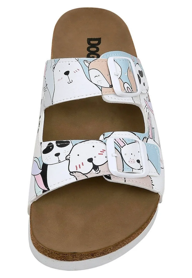 Women Vegan Leather Multicolor Slippers - OMG! So Cute Design