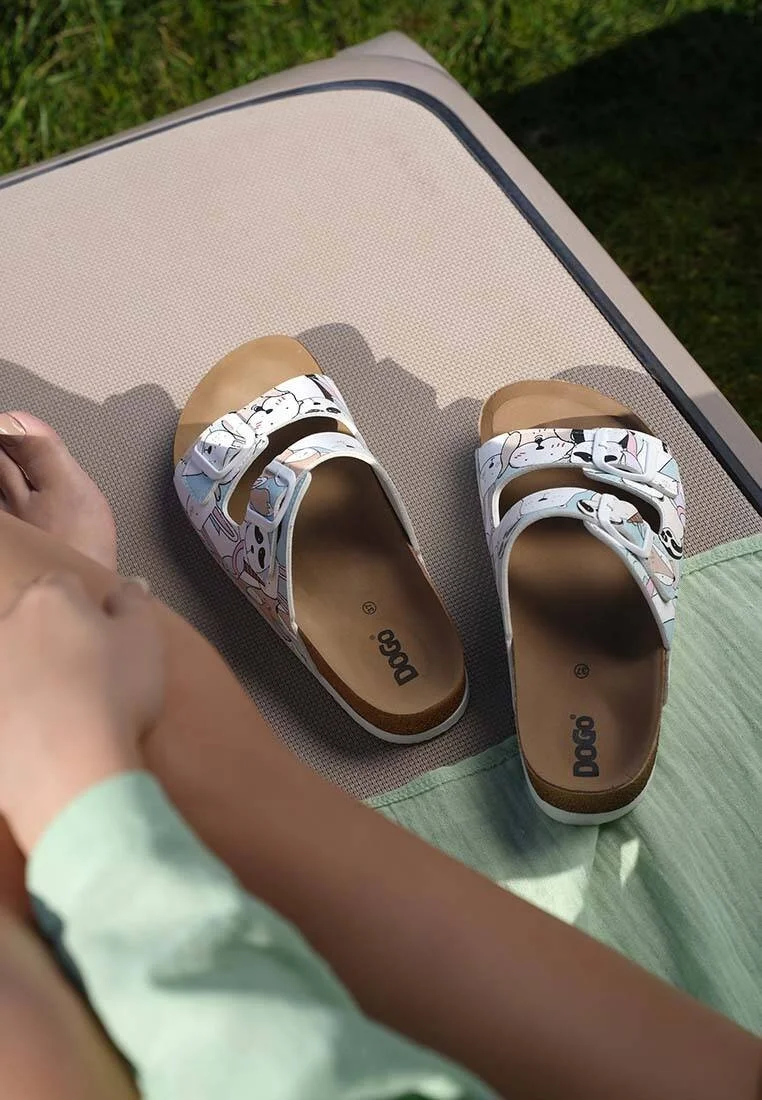 Women Vegan Leather Multicolor Slippers - OMG! So Cute Design