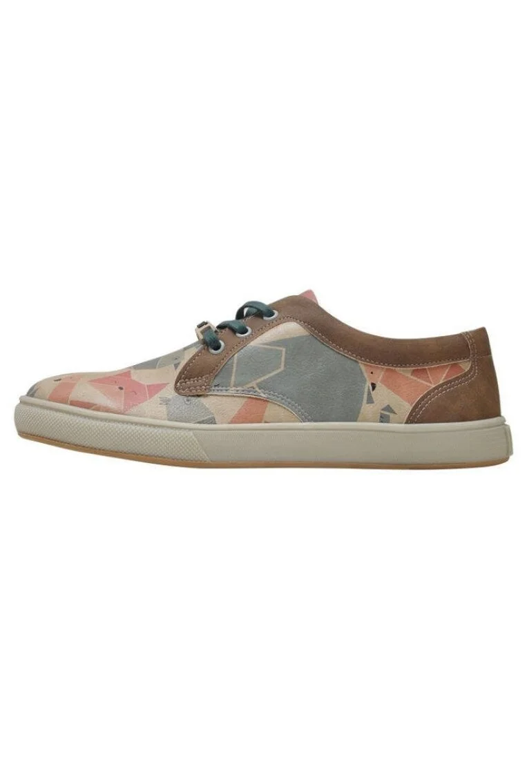 Women Vegan Leather Multicolor Sneakers - Origami Design
