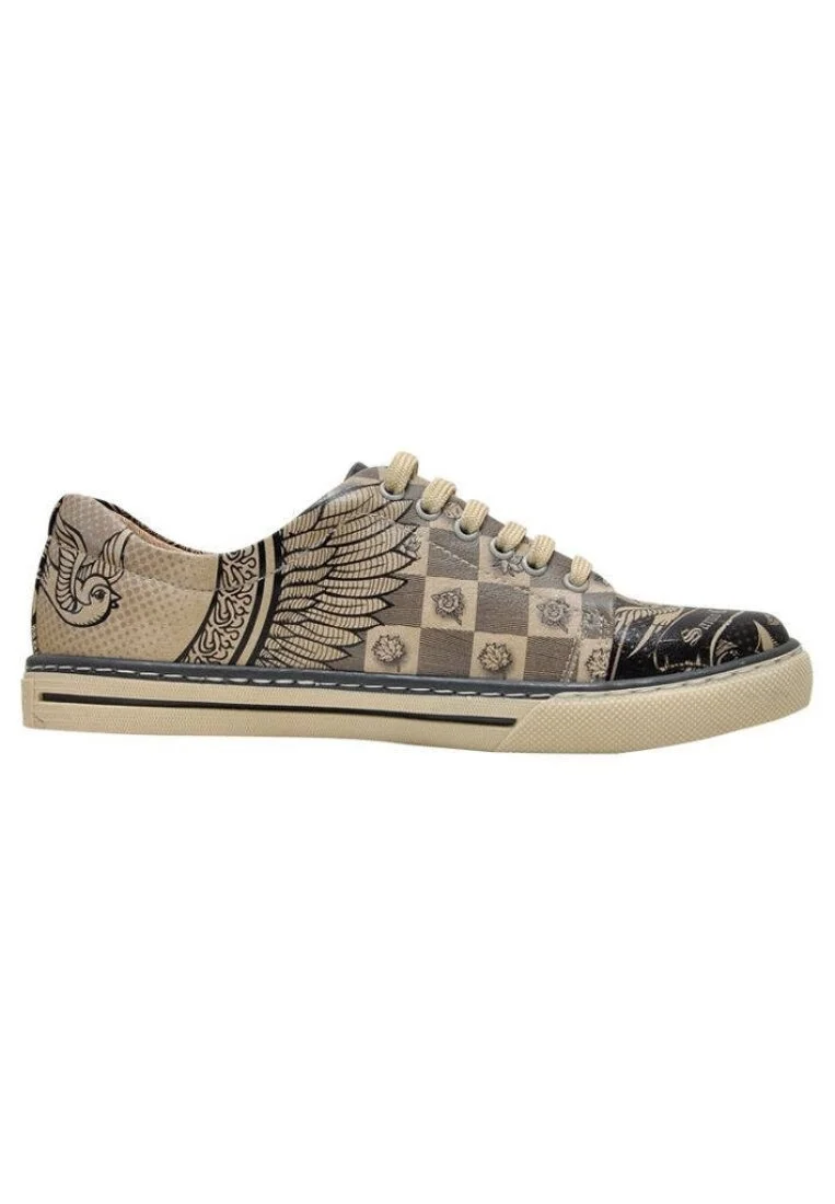 Women Vegan Leather Multicolor Sneakers - Cuernos De Venado Design