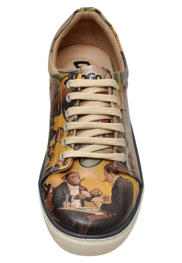 Women Vegan Leather Multicolor Sneakers - Barnum Design