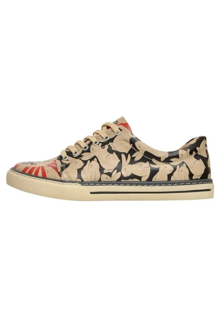 Women Vegan Leather Multicolor Sneakers - Make Magic Design