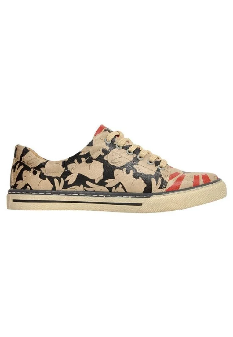 Women Vegan Leather Multicolor Sneakers - Make Magic Design
