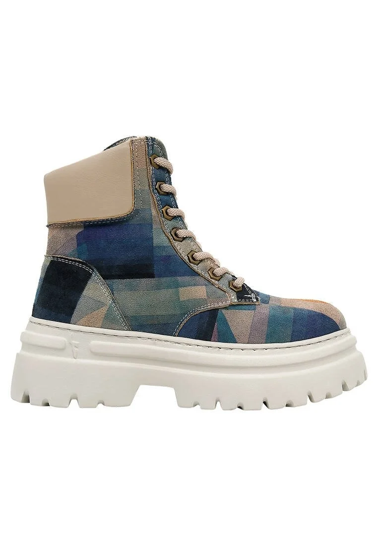 Women Vegan Leather Navy Boots - Be Different Design