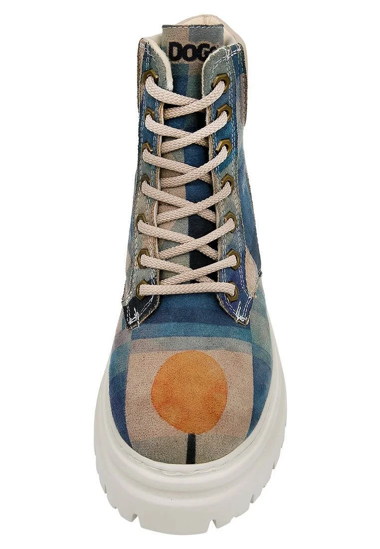 Women Vegan Leather Navy Boots - Be Different Design
