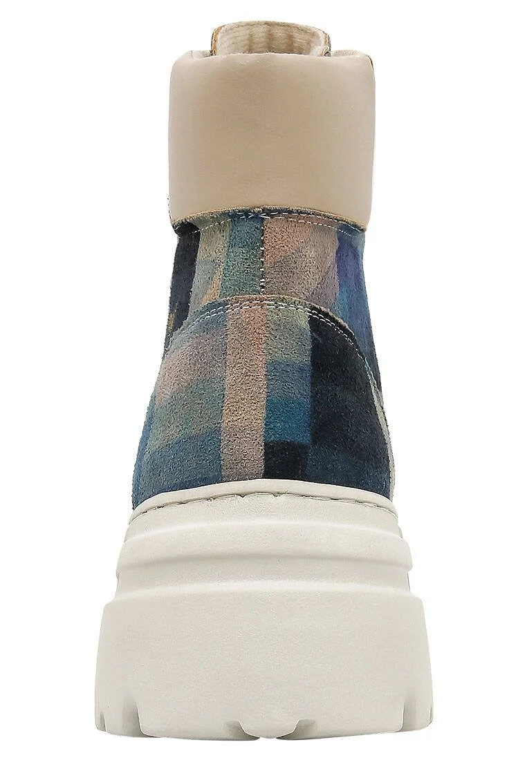 Women Vegan Leather Navy Boots - Be Different Design