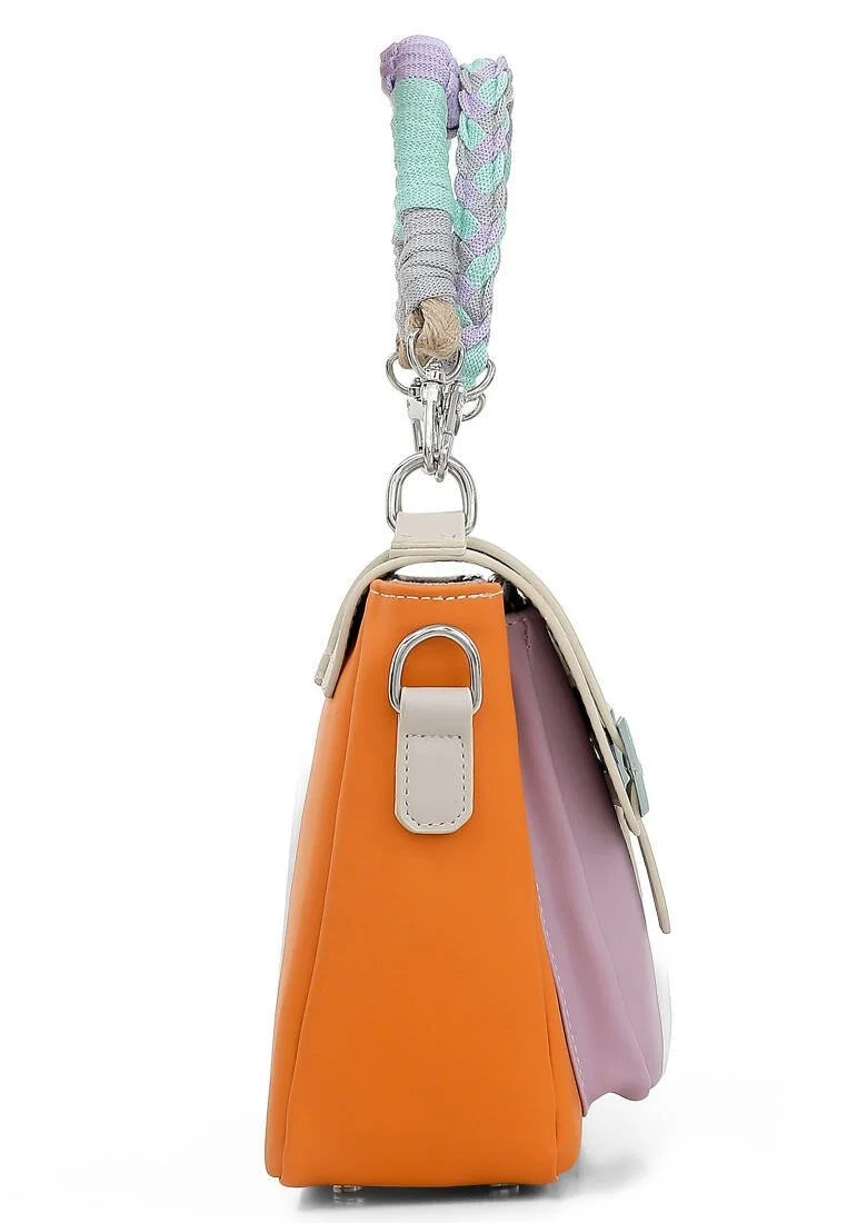 Women Vegan Leather Orange Purse - Chill Design