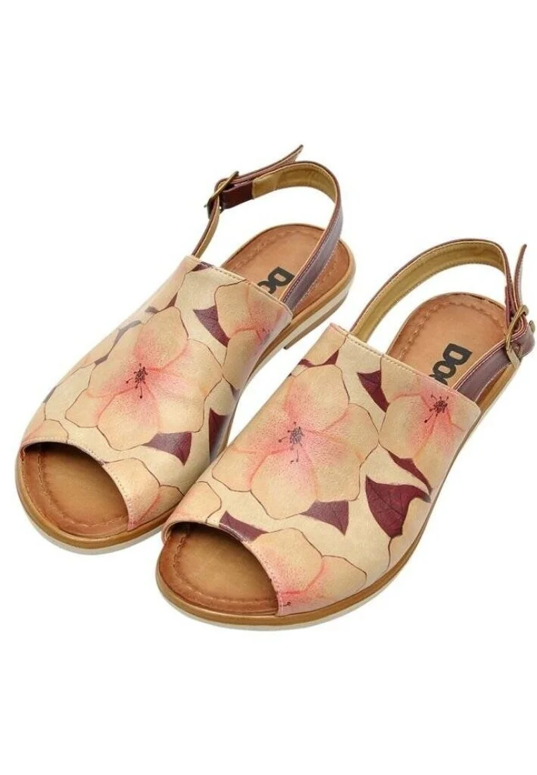 Women Vegan Leather Pink Sandals - Sweetness Design