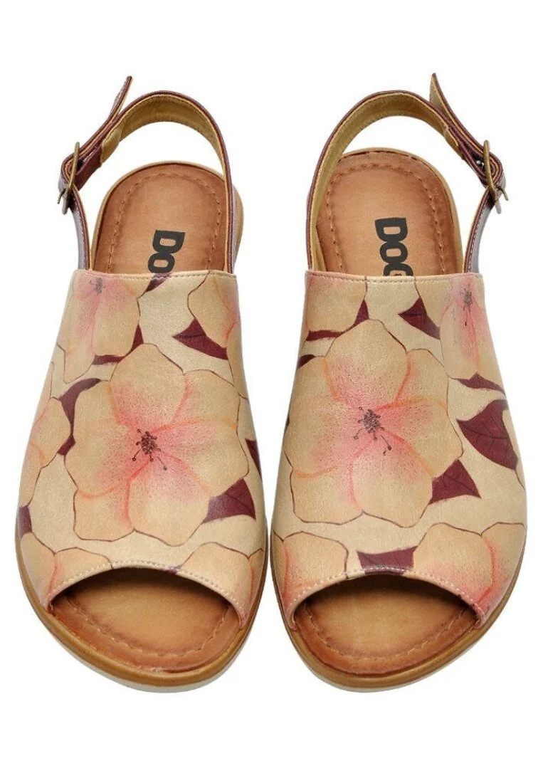 Women Vegan Leather Pink Sandals - Sweetness Design
