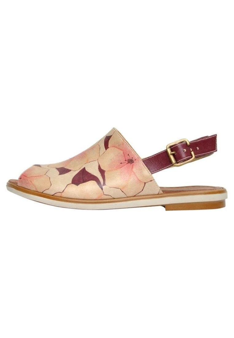 Women Vegan Leather Pink Sandals - Sweetness Design