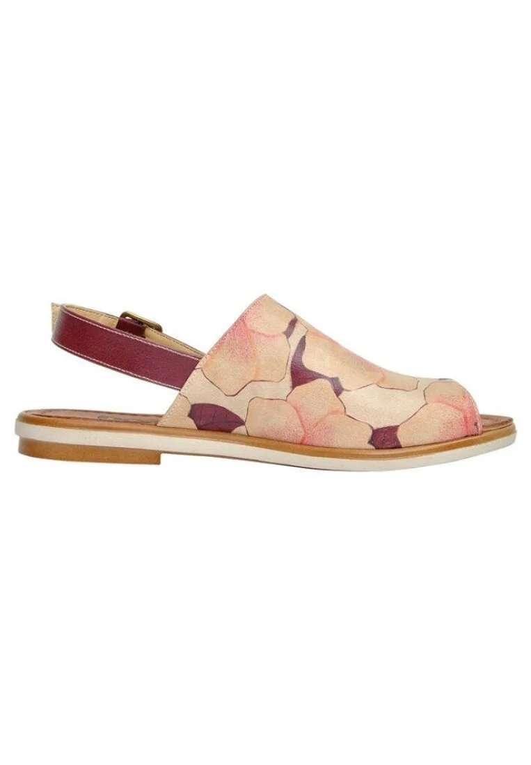 Women Vegan Leather Pink Sandals - Sweetness Design