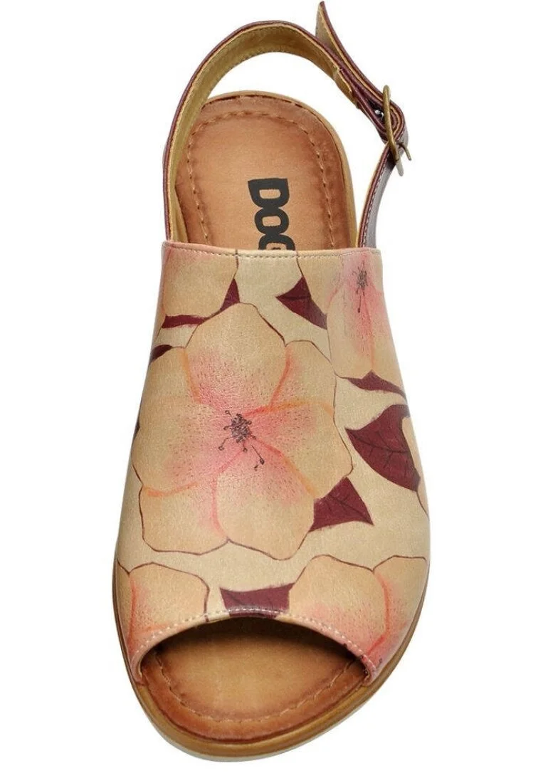 Women Vegan Leather Pink Sandals - Sweetness Design