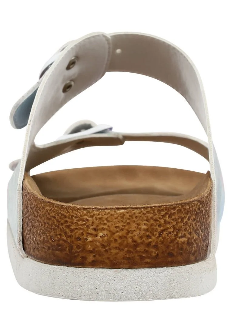 Women Vegan Leather Pink Slippers - Flowers and Fruits Design