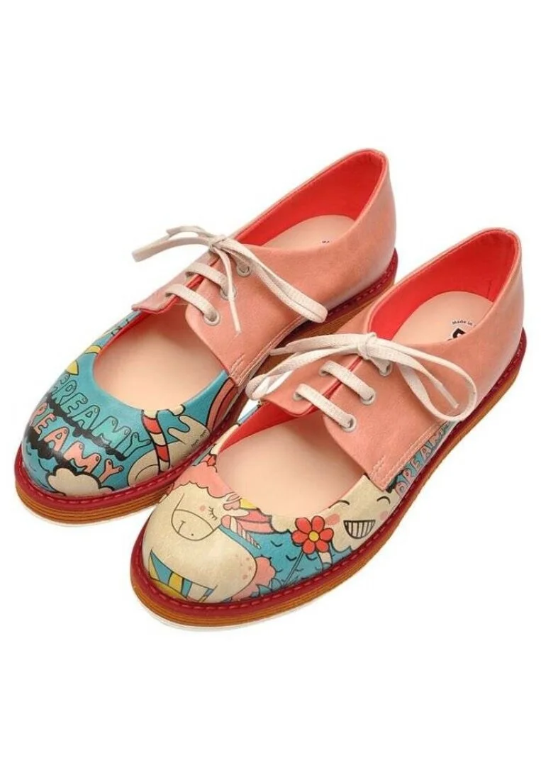 Women Vegan Leather Pink Sneakers - Creamy Dreamy Design