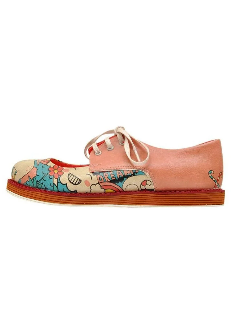 Women Vegan Leather Pink Sneakers - Creamy Dreamy Design