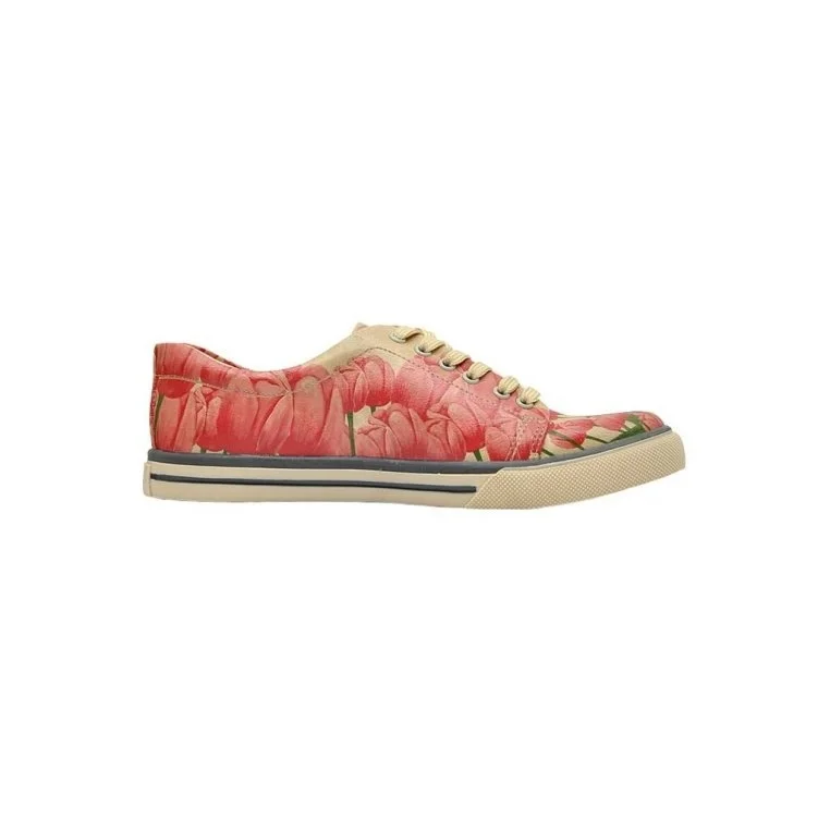Women Vegan Leather Pink Sneakers - So Cute Design
