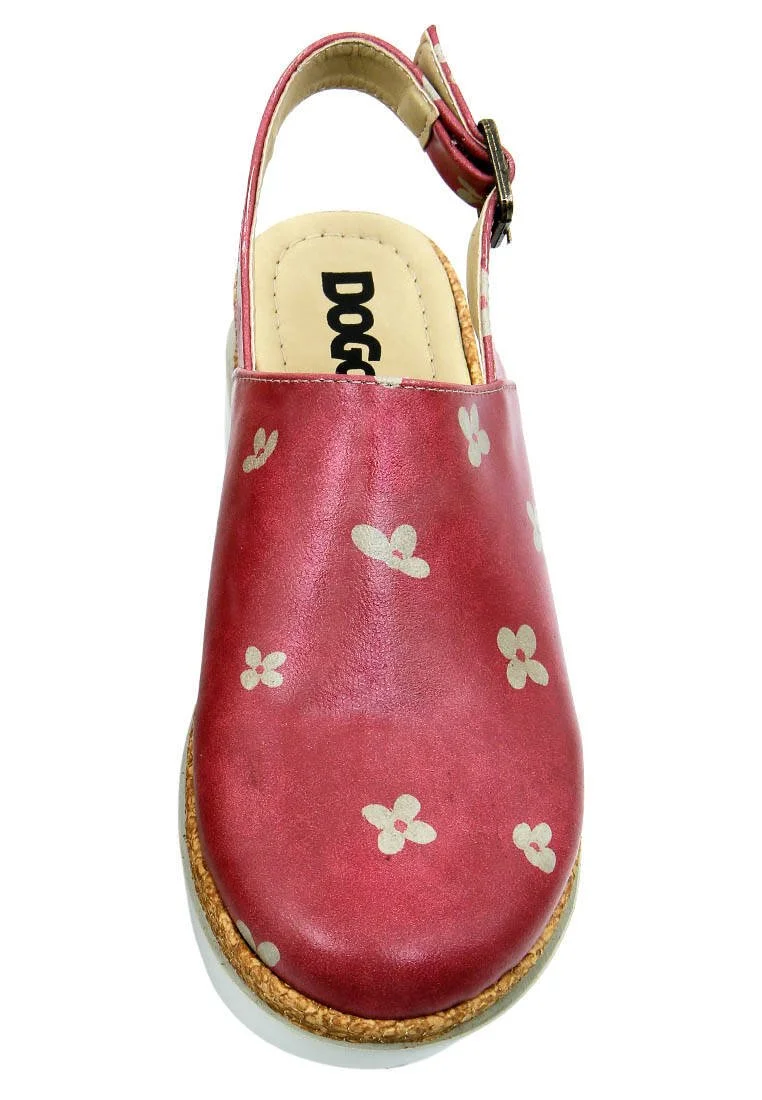 Women Vegan Leather Pink Wedge Sandals - Cat of Grace Design