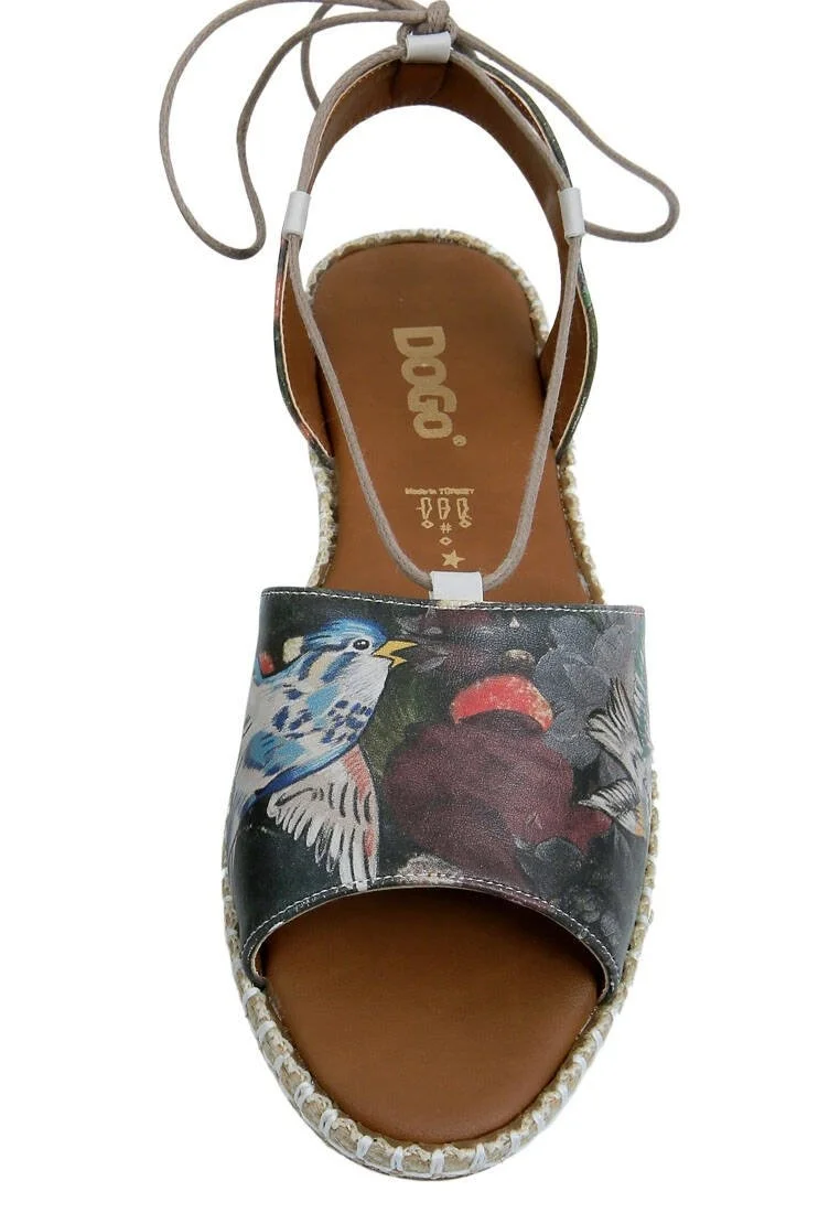 Women Vegan Leather Red Lace Up Sandals - Pure Reflection Design