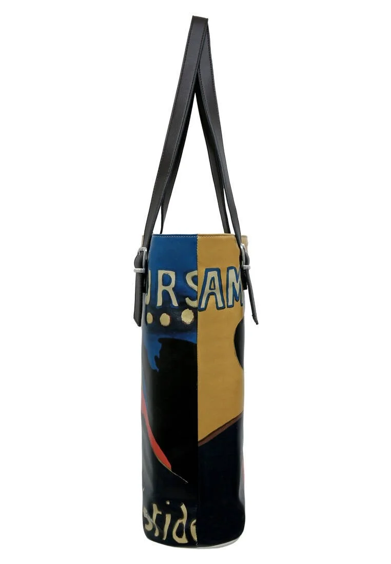 Women Vegan Leather Multicolor Shoulder Bag - Ambassadeurs Design